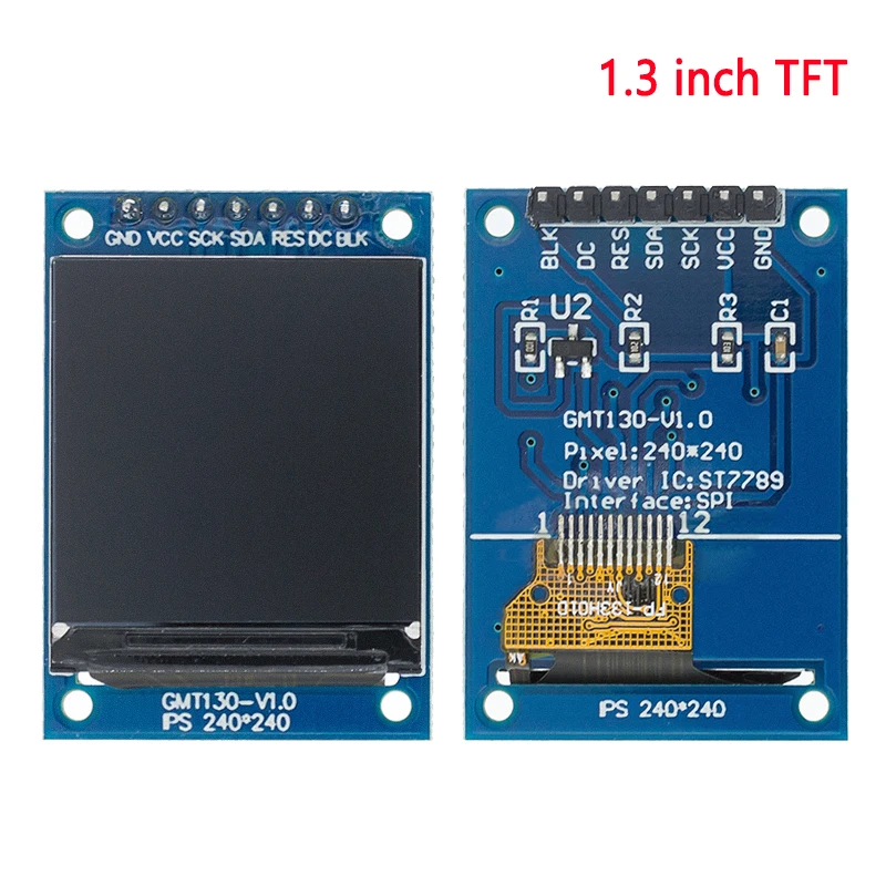TFT Display 0.96/1.3/1.44/1.8/2.4/2.8 Inch IPS 7P SPI HD 65K TFT Full Color LCD Module ST7735 Drive IC 80*160 For Arduino LCD Display Module