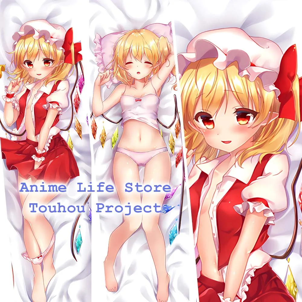 

Flandre Scarlet Body Pillow Case Peachskin 2WAY Dakimakura Anime Touhou Project Pillowcase Bed Sleep Hugging Cushion Cover Decor