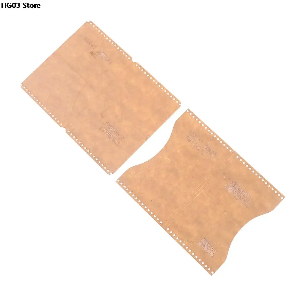 Acrylic Clear Template Handcrafting Set DIY Craft For Leather Wallet Bag Pattern leather craft tool kit leather craft tool leather craft tools leather tools sewing stencils set