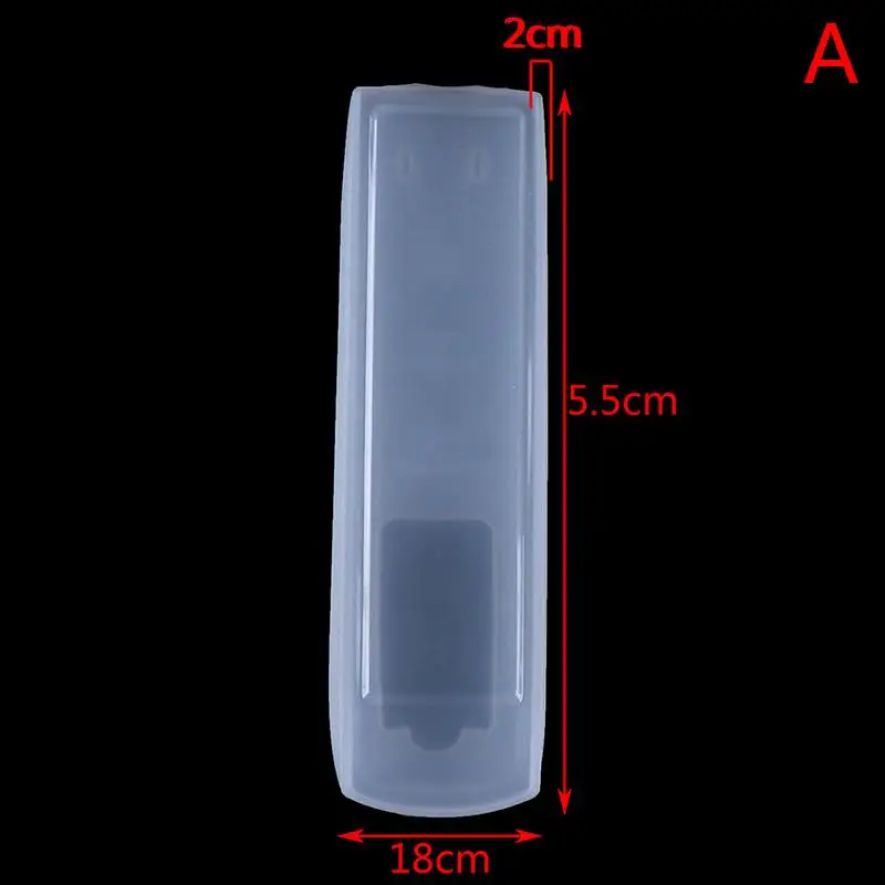 Description Picture 2 of item1Pcs Transparent Dust Protect Protective Storage Bag Portable Silicone Air Condition Control Case TV Remote Control Cover