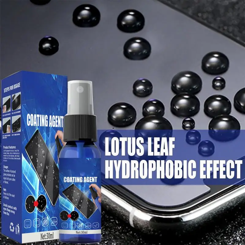 30ML Screen Protector Spray NANO Liquid Coating Mobile Screen Protection Spray Hydrophobic Polish For Computer Phone Laptop PC 3