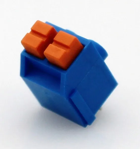 50PCS DG390 5.0 Blue terminal block KF390 5.0mm 2P 3P wire connectors din rail terminal block