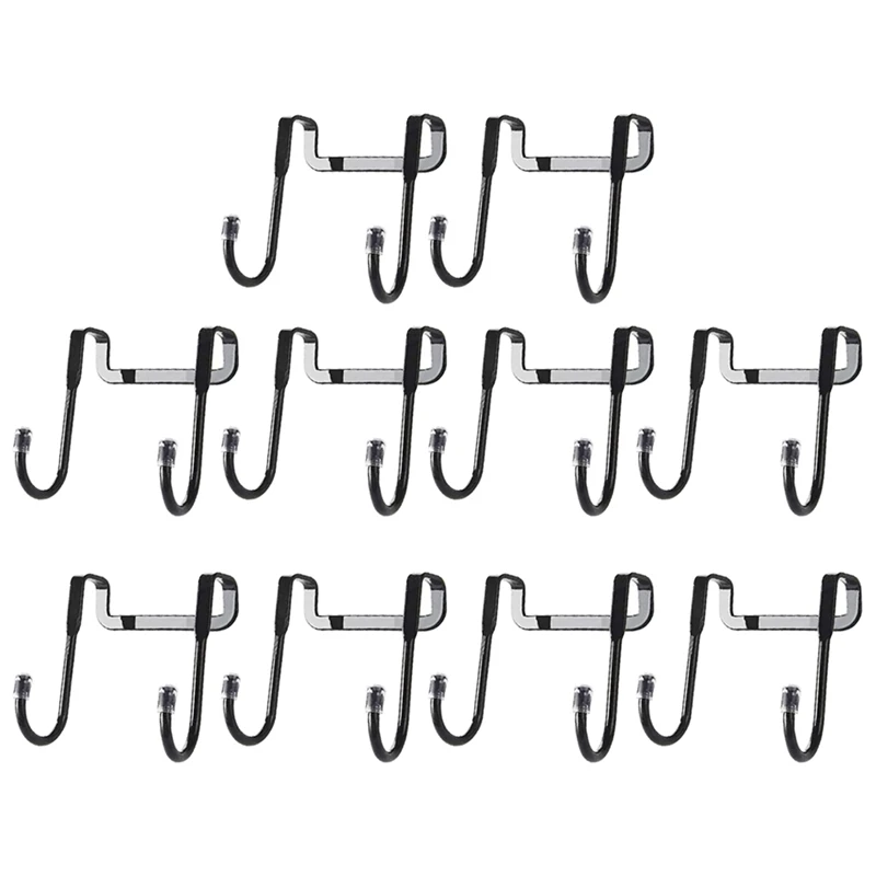 10 Pcs Over Door Hooks, Shower Door Hooks Stainless Steel Towel Hooks