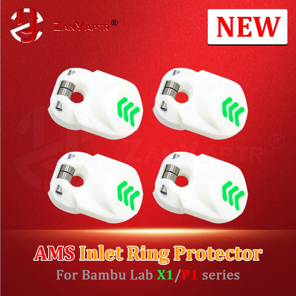 Für Bambu Lab X1/P1 Serie NEUER AMS1 Einlassring-Schutz 3D-Drucker Zubehör Schutz Langlebig Einfache Installation 4/8 Stück