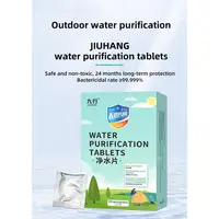 Water Purification Tablets - 25 Tablets per Box - Suitable for Outdoor Water Flow Water Purification & Sterilization - Portable 1