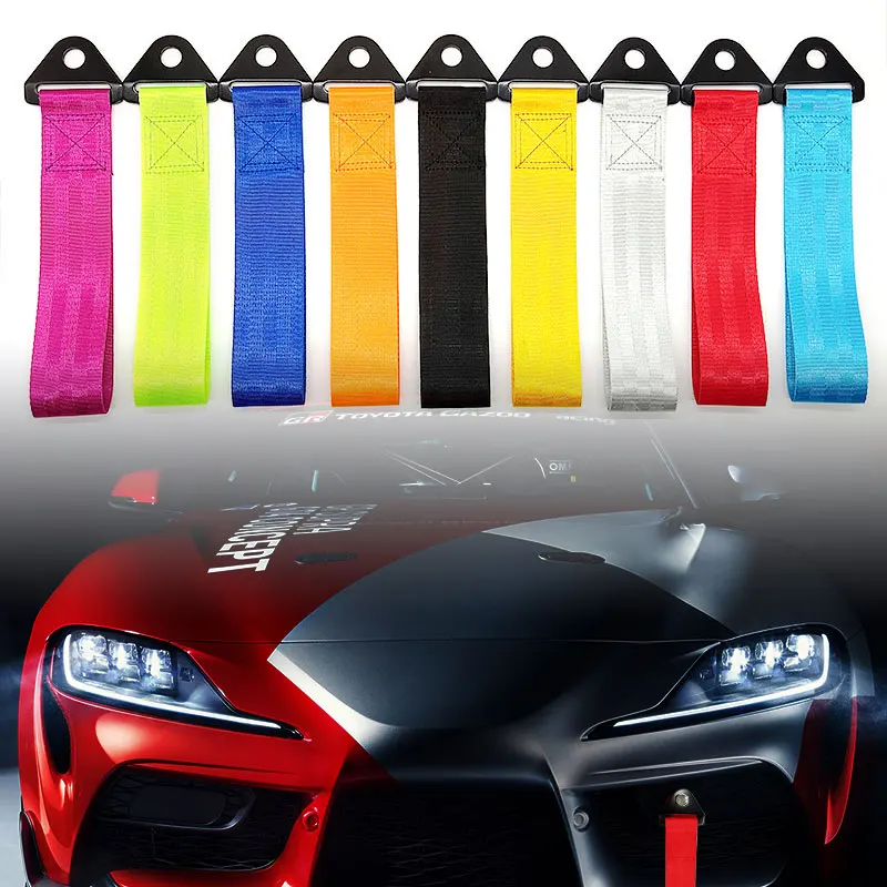 9 Colors Car Styling Car Towing Nylon Ropes For MOMO VW BMW Renault SEAT Opel Lada Jeep Auto Tow Strap Accessories nylon tow strap car tow strap car accessories strap