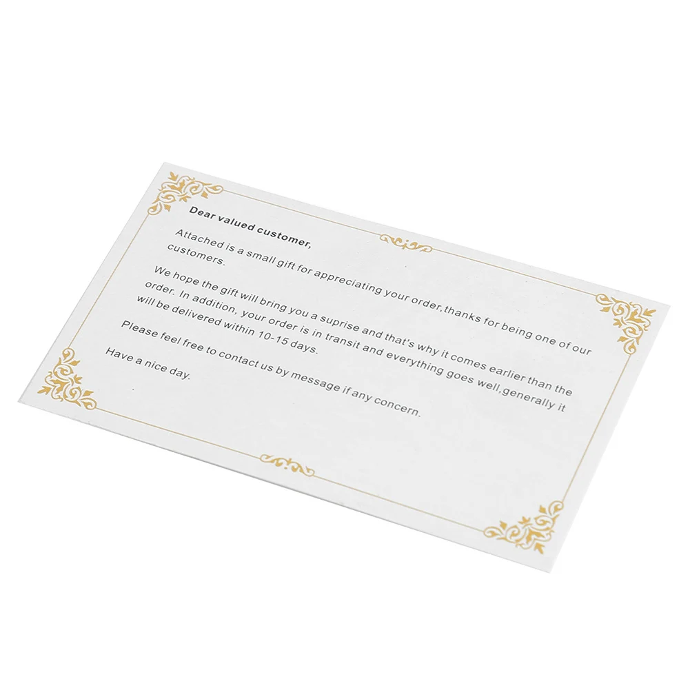 Customer Gift Card Fashion Thank You Postcard Exquisite Art Crafts Elegant Multi-function Creative Funny Packaging Decoration