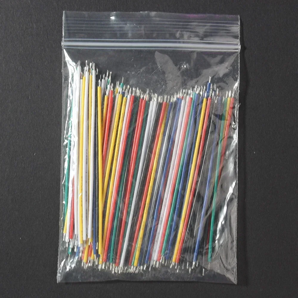 120PCS 6 Color Tin-Plated Breadboard PCB Solder Cable 24AWG / 26AWG Jumper Wire DIY Kit High-Quality Electronic Wires Diy Kits solder cable jumper wire kit