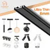 ST1 Series White Black Surface Ultra Thin Slim Magnetic Track Lamp Cell Light High Hardness Modern Flexible Fixture Living Home 1