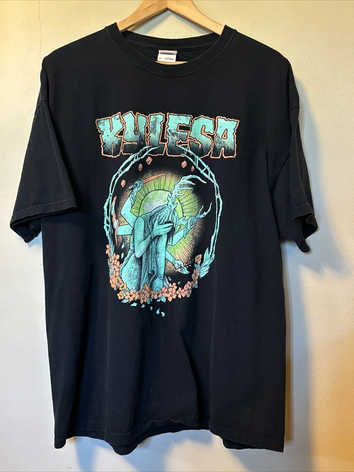 Футболка Kylesa мужская с длинным или коротким рукавом, жесткий металлический ремешок, черный цвет, размер 2XL