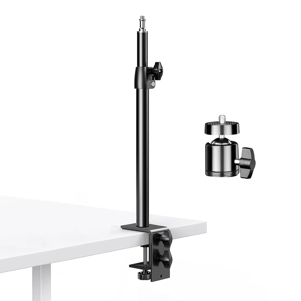 Desk Mount Stand DSLR Camera C Clamp Light Stand Photographic Light Boom With Ball Head for Phone Video Ring Zoom light stand,photographic light stand