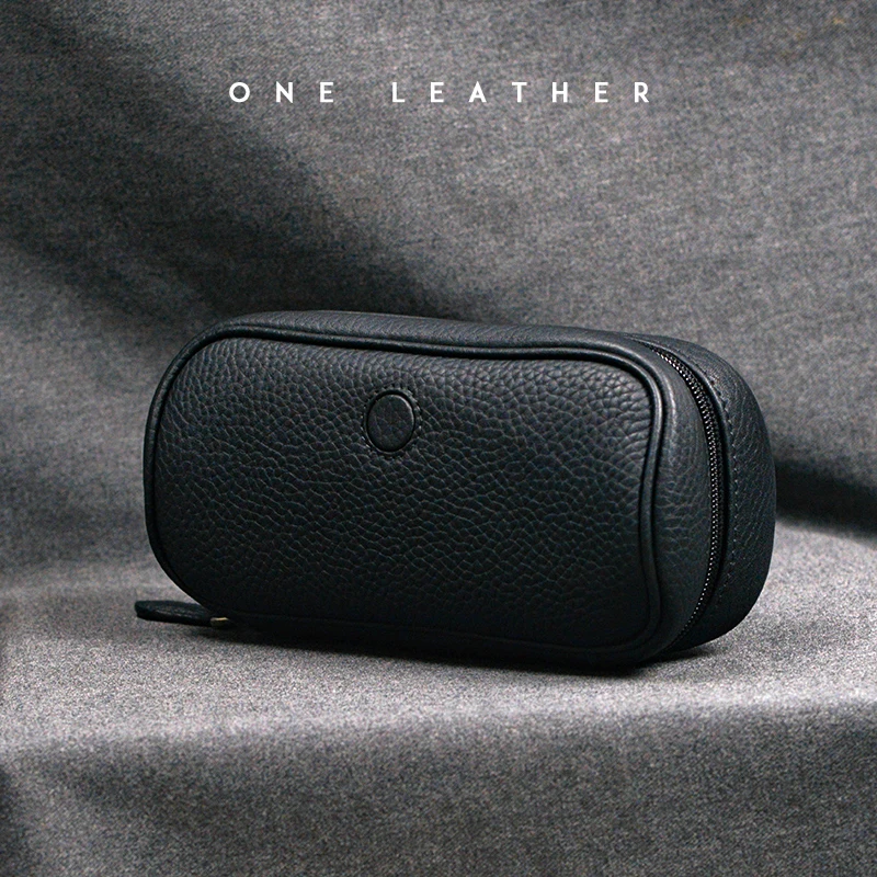 ONELEATHER 암소 가죽 파이프 가방, 2 파이프 액세서리