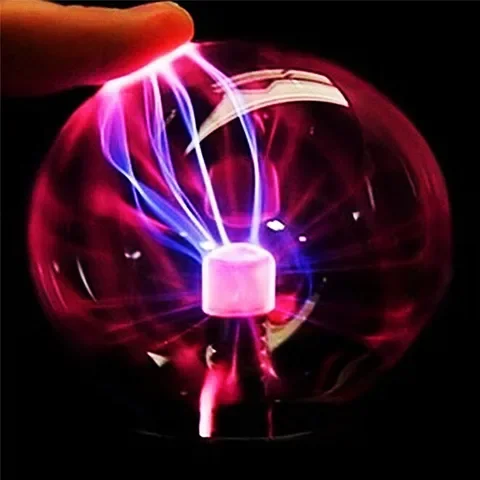 

8Inch Magic Crystal Plasma Ball Touch Lamp LED Night Light Sphere Nightlight Novelty Birthday Christmas Kids Gift Decor Lighting