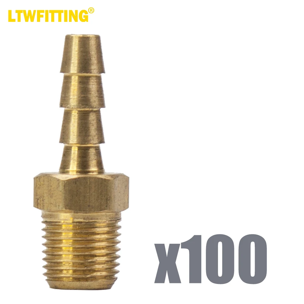 

Латунный штуцер LTWFITTING, штуцер, штуцер, 3,5-дюймовый шланг ID x 3,5-дюймовый Мужской NPT Топливный Газ Вода (комплект из 3/16)