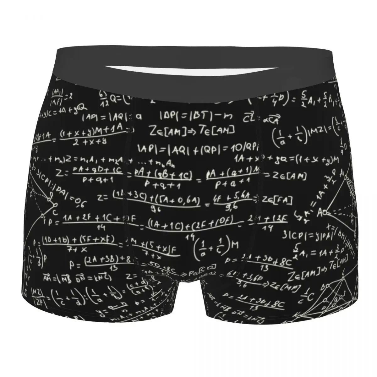 

Physics Math Equations Underwear Men Breathable Mathematics Teacher Boxer Briefs Shorts Panties Soft Sexy Underpants For Homme