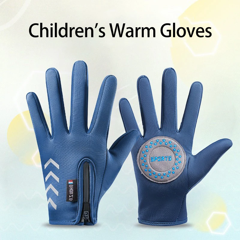 Kinder Winterhandschuhe Für Skifahren & Snowboard – Wind- & Wasserdicht – Mit Dino-Muster & Nachtlicht – Für 3-8 Jahre