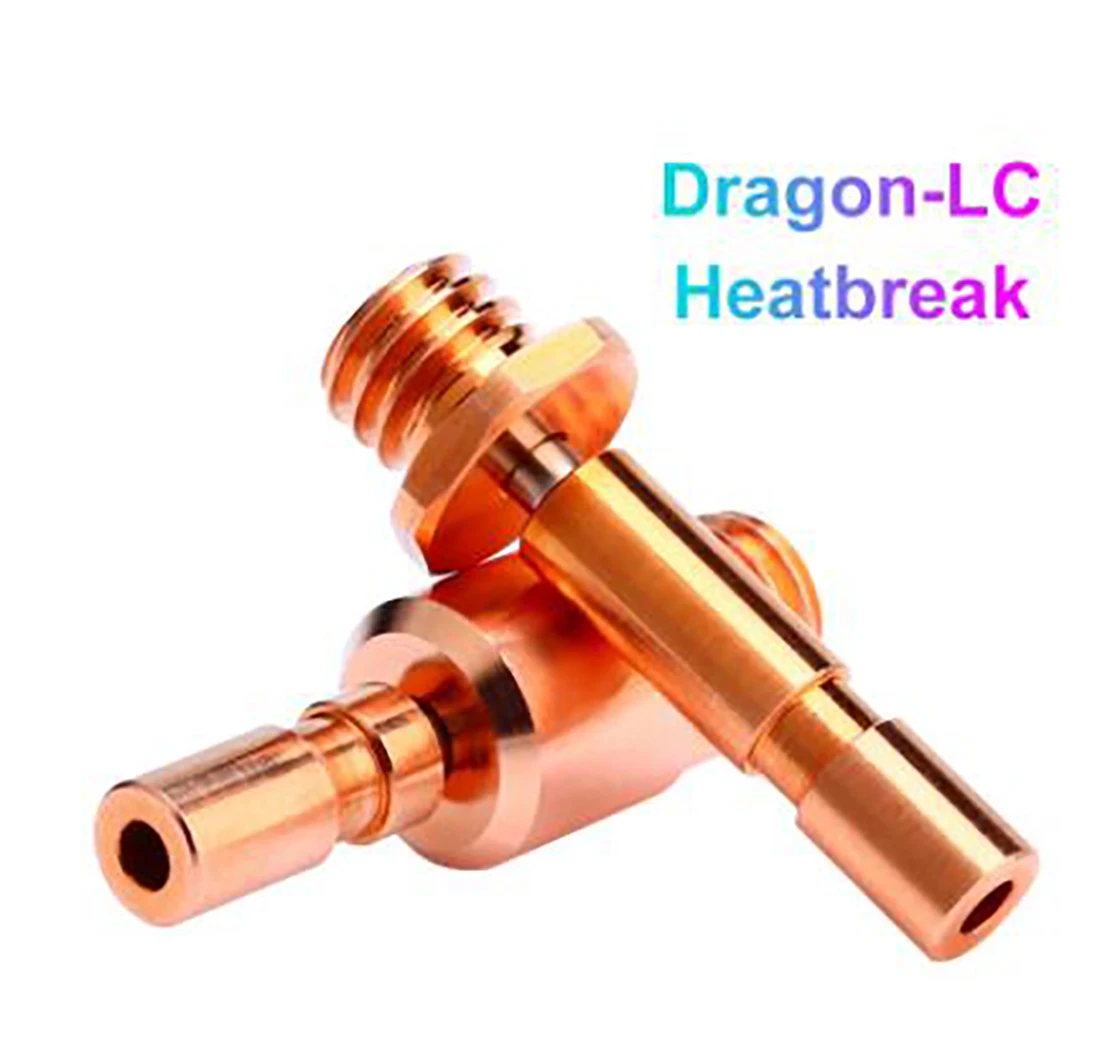 Dragon-LC Hotend Bi-Metal Heatbreak Only Compatible with Dragon-LC Hotend Water-Cooled Extrusion Head Parts