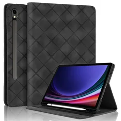 Premium Wallet Flip Cover with Pen Holder - Tab S10 Lite (Black)