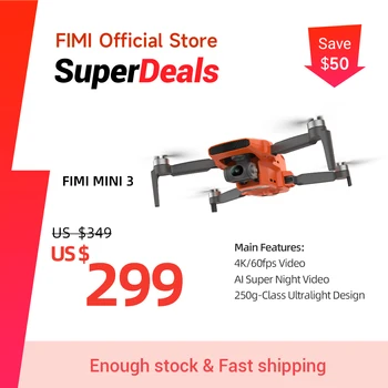 FIMI Mini 3 - drone AliExpress 249g 4K cardán mecánico