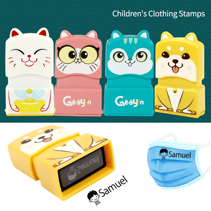 Children Seal Custom Student Name Stamp Kindergarten Clothes