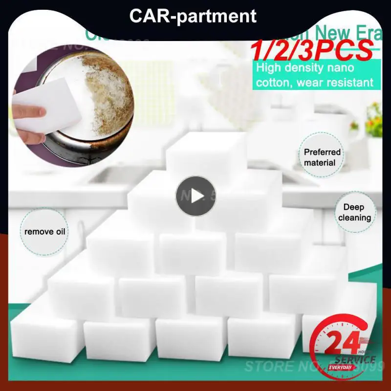 

1/2/3PCS Magical Eraser White Foam 100*60*17mm Home Appliance Clean Car Accessories Cleaning Tool Car Cleaner Tools