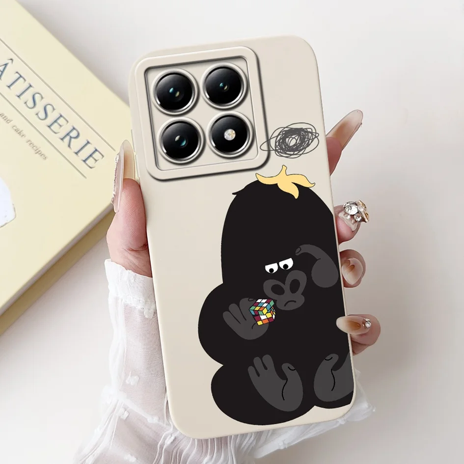 Lovely Cartoon Panda Soft Liquid Silicone Shockproof Phone Case