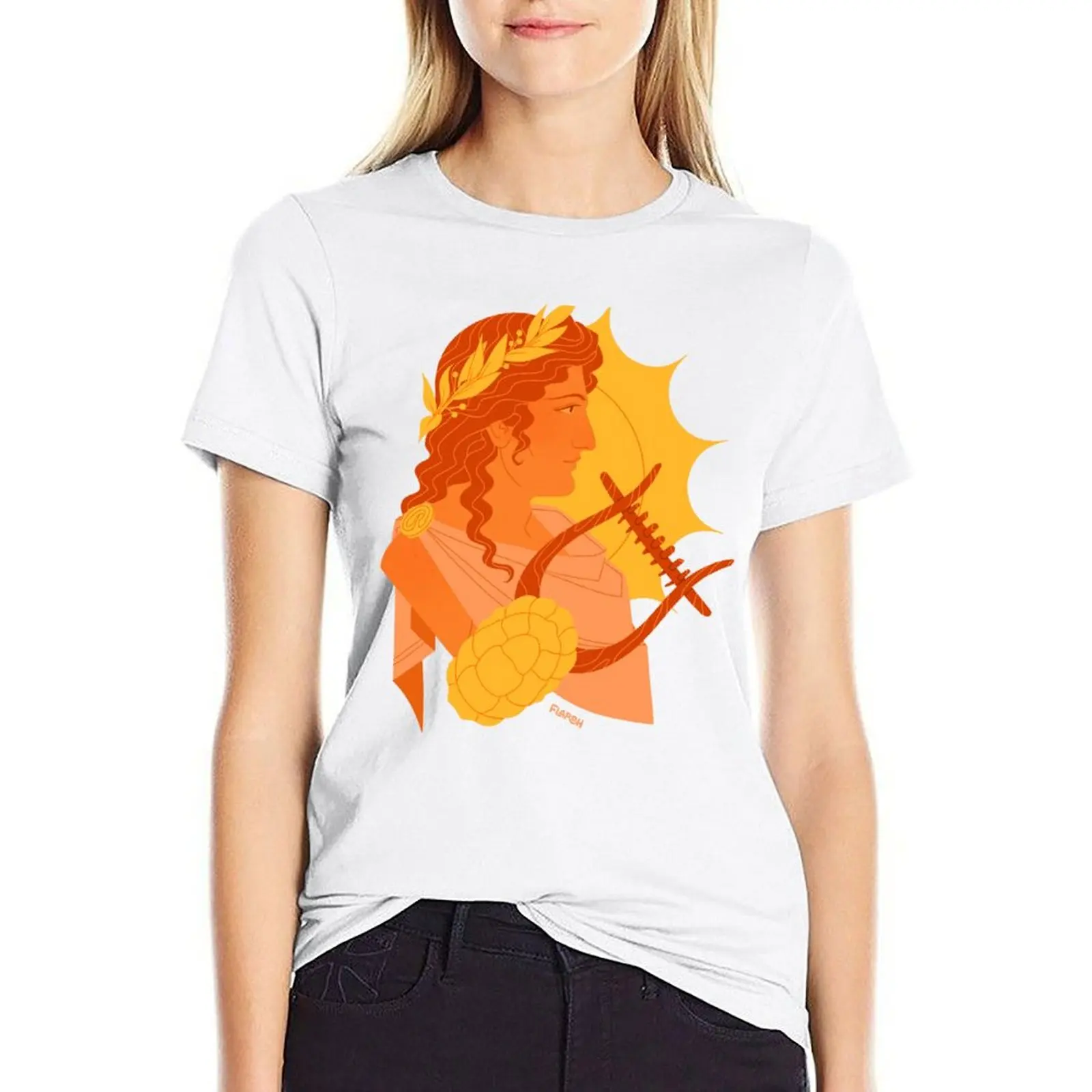 

Apollo Bust T-shirt tops anime clothes t shirt for Women