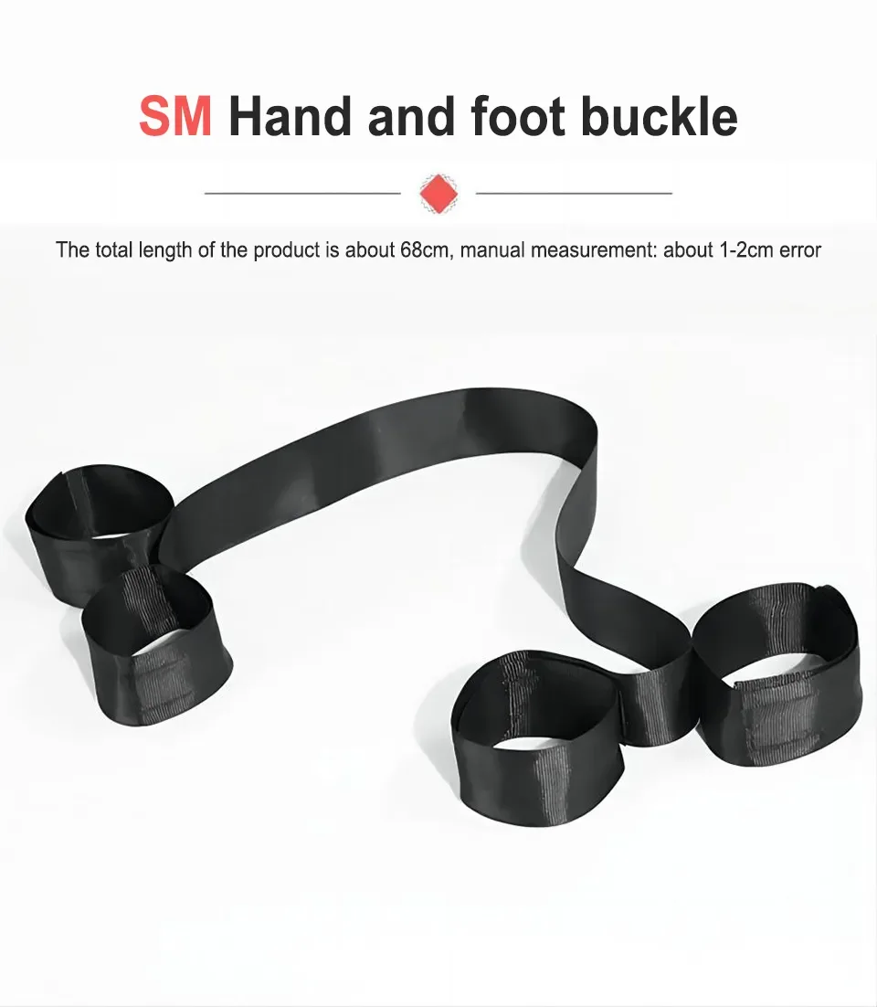 Pair Handcuff And Foot Cuff, Bondage Restraints Femdom Sex Adults BDSM Toys Game Erotic Toys