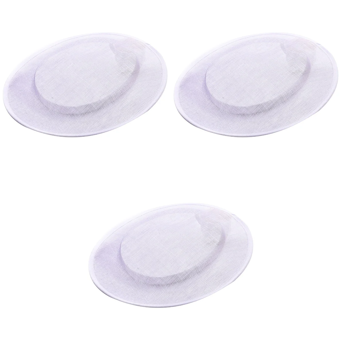 

Set 3 Caps Women Cocktail Hat Fascinator Base DIY Hair Accessories Bottom Woman