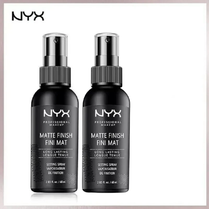 

2PCS NYX Makeup Setting Spray Fast-Forming Film Moisturizing Matte Non-Sticky Spray Oil Control Anti-Sweat Anti-Smudge 60ml