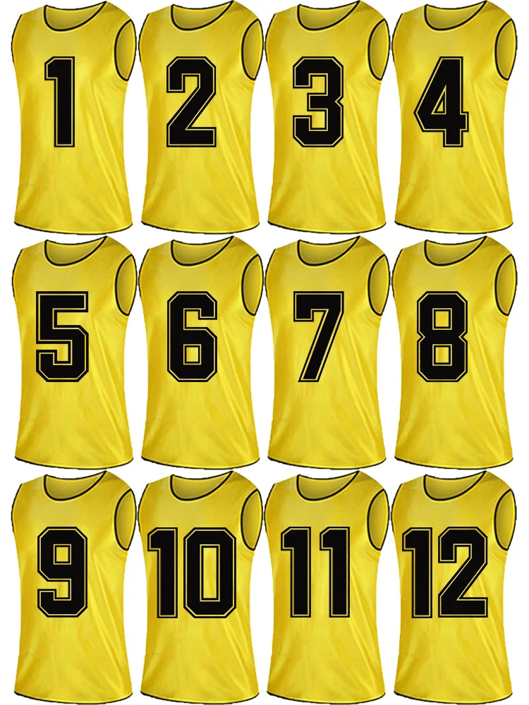24 Pack Scrimmage Team Soccer Pinnies Vests Jerseys For Basketball Football