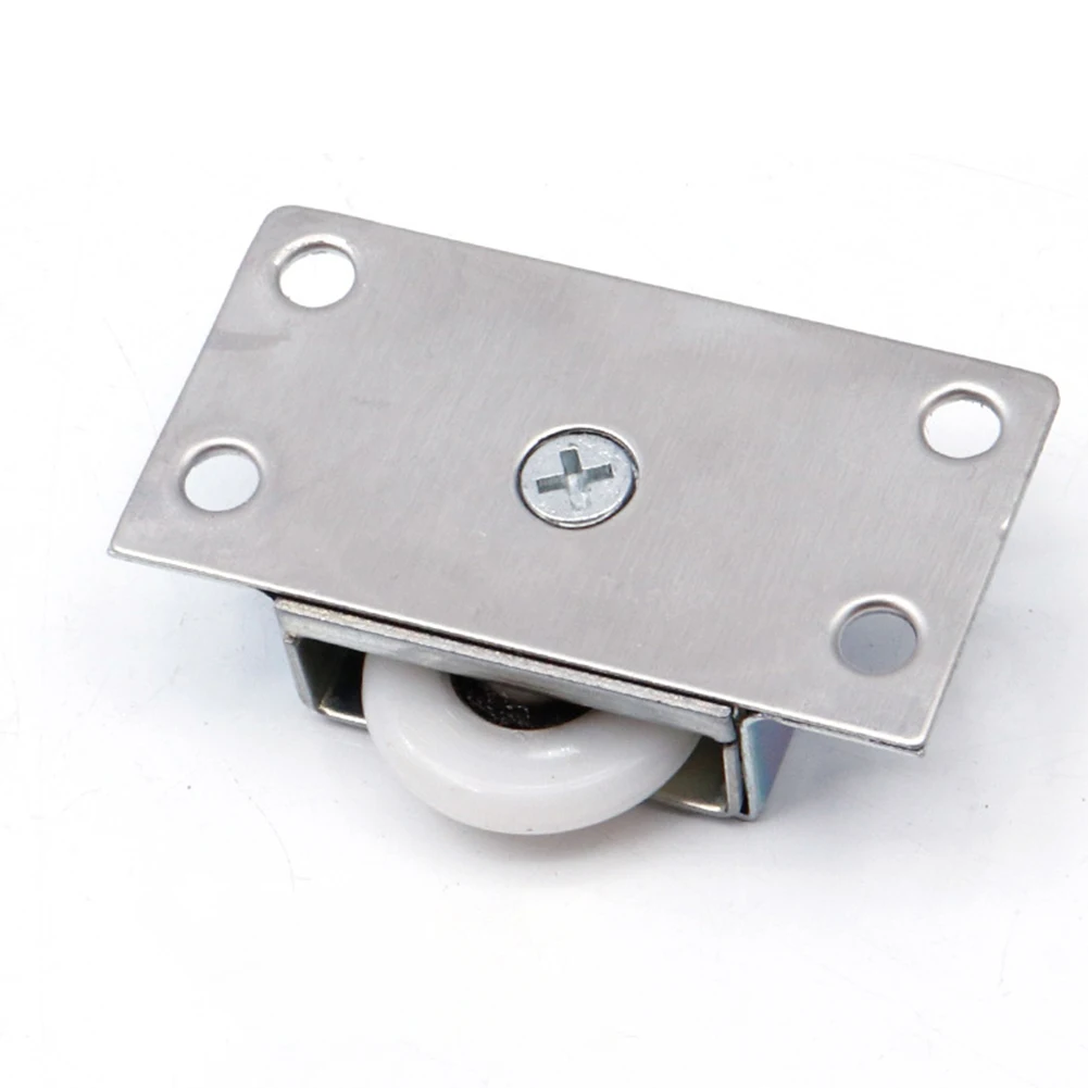 

1pc Household Door Rollers Set Sliding Nylon Wheel Stainless-Steel Cupboard Bedroom Wardrobe Door Furniture Hardware