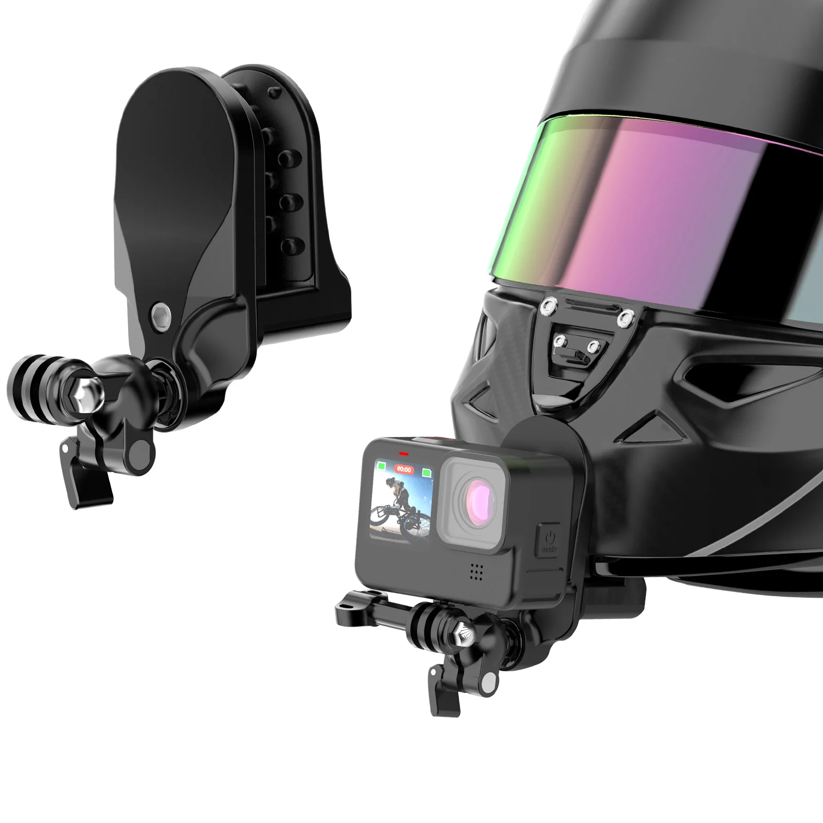 Gopro 11 Soporte De Barbilla Para Casco De Motocicleta, Compatible