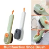 Multifunction Cleaning Shoe Brush Soft Automatic Liquid Shoe Brush Long Handle Clothes Soap Brush With Hook Clean Tool 1