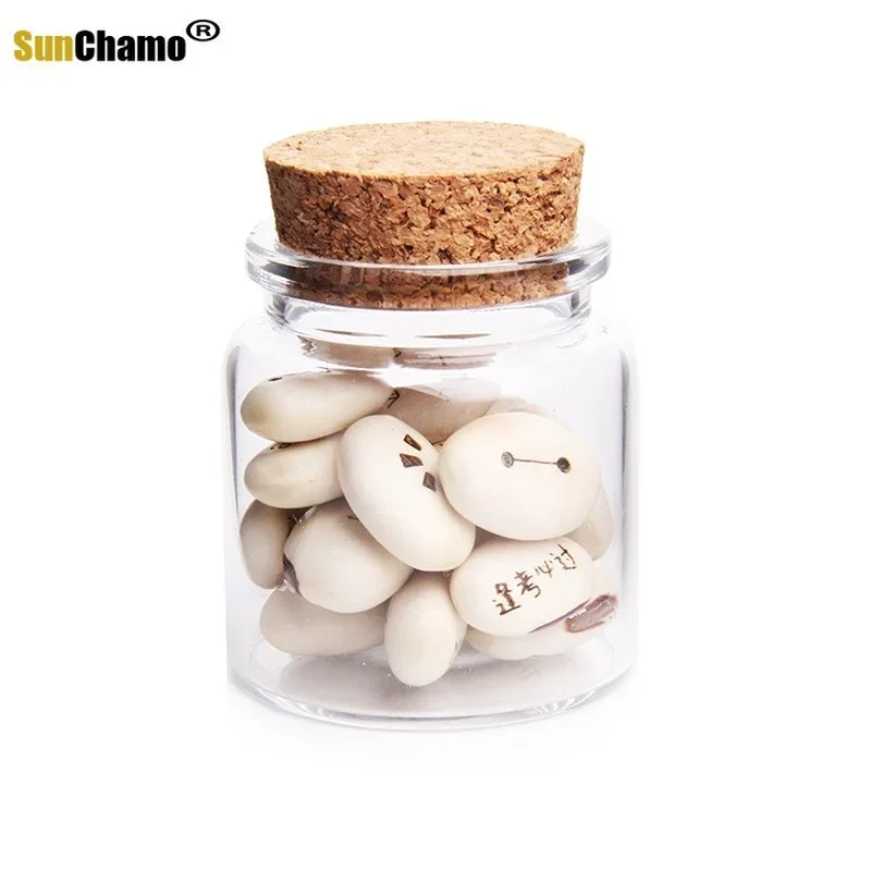 4pcs/lot 47x50mm Glass Bottles Clear Drifting Christmas Small Wishing with Cork Stoppers For Wedding Birthday Party 50ml Bottle glass bottles mini glass bottles mini perfume bottles