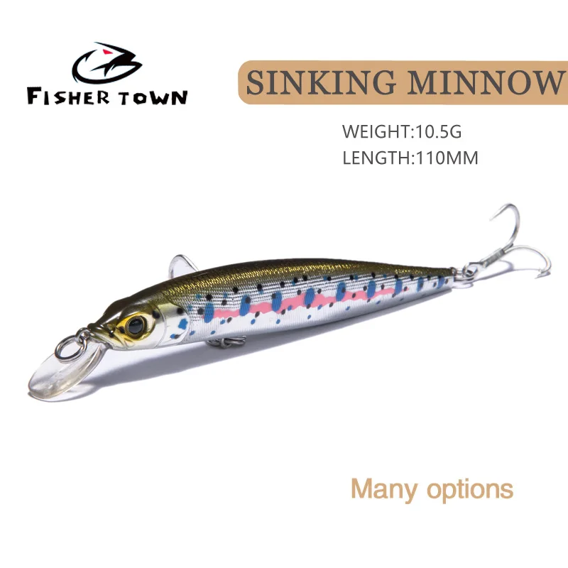 

FT 10.5g 11cm Fishing Lures Minnow Wobbler suspend Bass Trolling Artificial Hard Bait Crankbait Carp Pesca Fishing Tackle