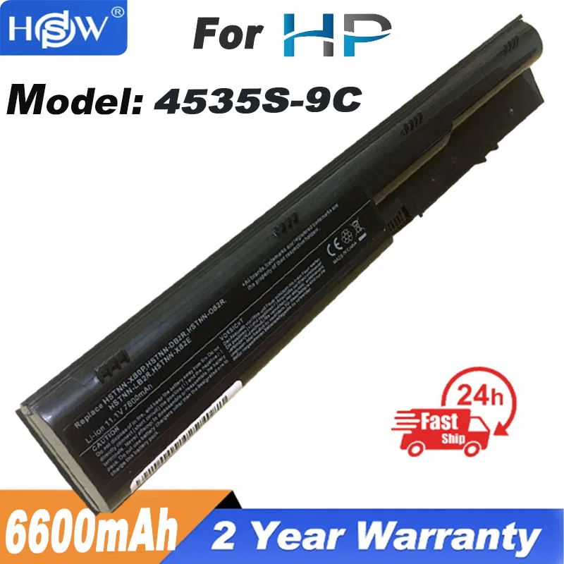 

6600mAh 9 Cells Laptop Battery For HP ProBook 4330s 4431s 4331s 4430s 4435s 4436s 4440s 4441s 4446s 4530s 4535s 4540s 4545s