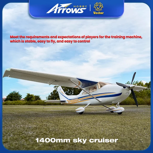 Blue Arrow 1400mm Sky Cruiser PNP RC Electric Aircraft Fixed Wing Beginner Simulation Beginner Remote Control Aircraft Model Toy 1