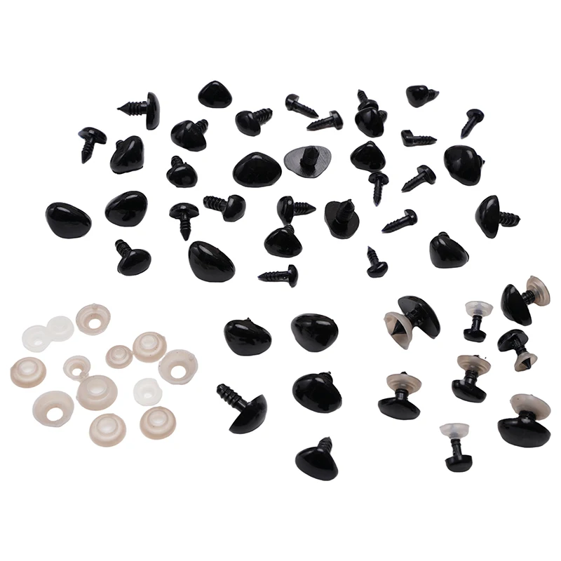 Doll Handmade Accessories doll handmade accessories Doll Eye and Nose Accessories DIY Acrylic Triangle Thread 1 Eye+1 Lea 20/30/40/50 Sets/Bag