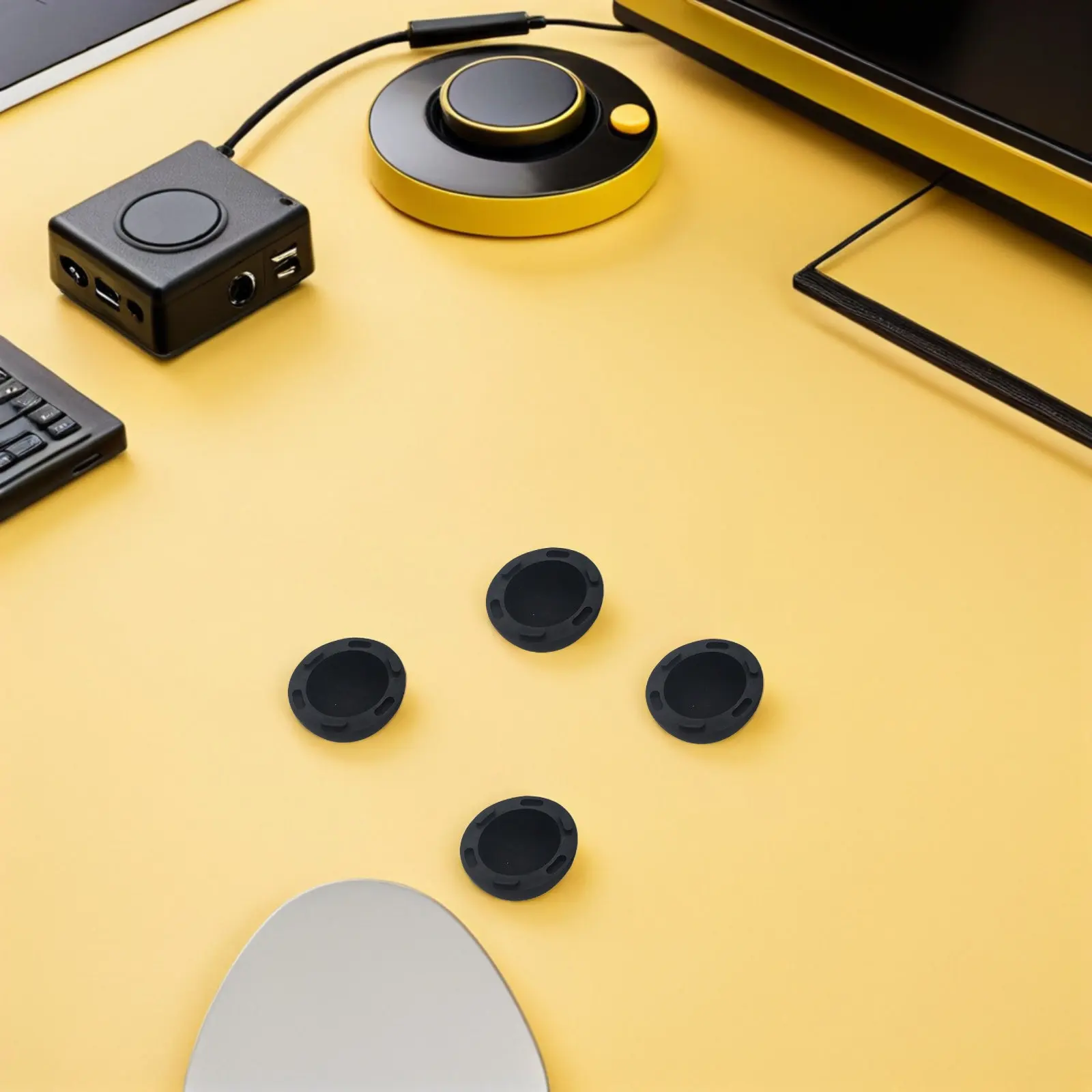 4Pcs 노트북 냉각 패드 볼 모양 실리콘 스탠드 전문 열 방출 노트북 라이저 노트북 피트 냉각 지원