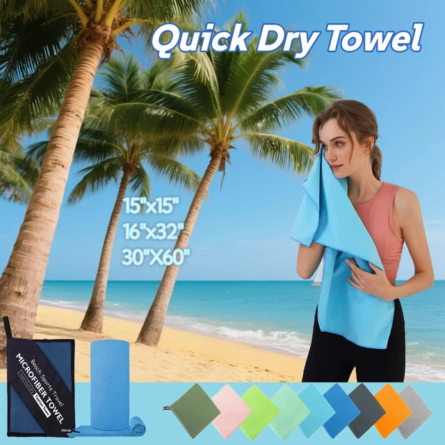 Quick Dry Sports Towel 1 PCS Outdoor Thick Travel Fitness Gymnastics Jogging Swimming Yoga Nature Hike Beach Towel