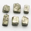Selling Natural Raw Ore Pyrite Irregular Pendants Mineral Healing Necklace Reiki Charms Jewelry Accessories Gift Wholesale 10Pcs 4