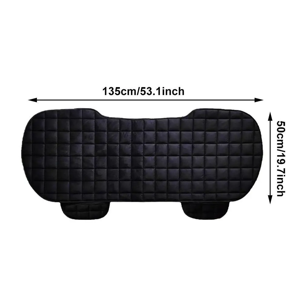 Car Seat Cover Front Rear Flocking Cloth Cushion Non Slide Winter Auto  Protector Mat Pad Keep Warm Universal Fit Truck Suv Van