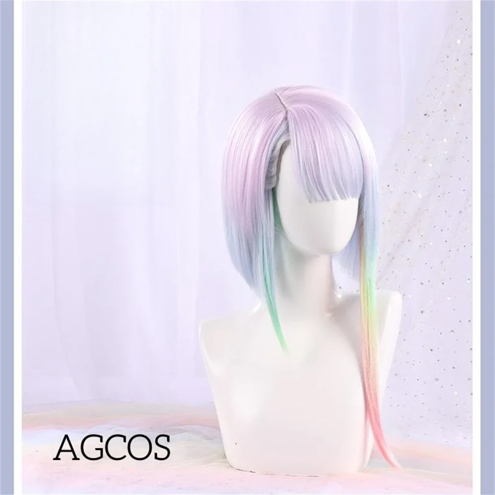 

AGCOS Game Edgerunners Puck Lucy Cosplay Wig Anime Lucyna Cosplay Hair Wigs