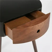 Table de chevet ronde minimaliste italienne, Table de chevet industrielle nordique, commode moderne et élégante pour meubles de chambre à coucher 4