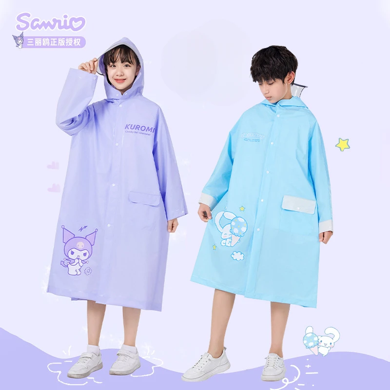 

Милый дождевик Sanrio Kuromi My Melody Hello Kitty, милый мультяшный детский дождевик, внешний водонепроницаемый аниме периферийный подарок