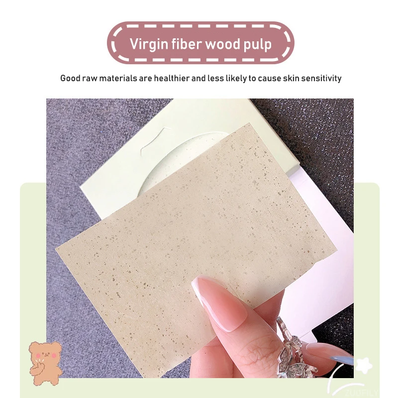 100 Sheets Green Tea Facial Oil Blotting Sheets Paper Cleansing Face Oil Control Refreshing Absorbent Paper Beauty Makeup Tools