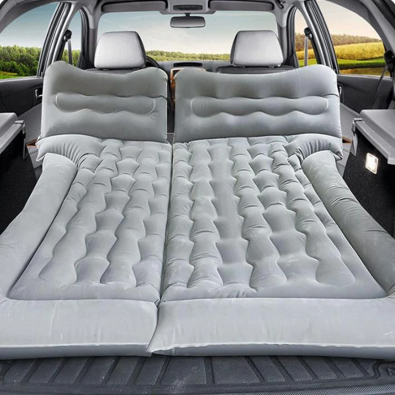 Car Supplies Inflatable Travel Bed Car Air Mattress Vehicle Inflatable Thickened Travel Bed Sleeping Pad Camping Accessory