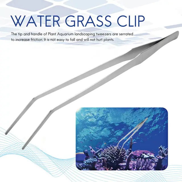 Akvárium Csipeszek Extra Hosszú, 15 Hüvelykes Élő Rozsdamentes Acél Egyenes És Ívelt 38 Cm Hosszú - Image 4