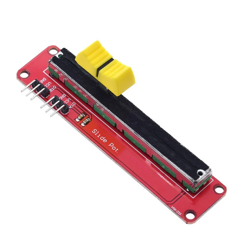 Slide Potentiometer 10K Linear Module Dual Output for Arduino AVR Electronic Block 2pc 100 1500mm hgr35 square linear guide rail for hiwin slide block carriages hgh35ca hgw35cc hgw35ha cnc router engraving